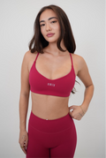 I Live in Luxury Red Sports Bra