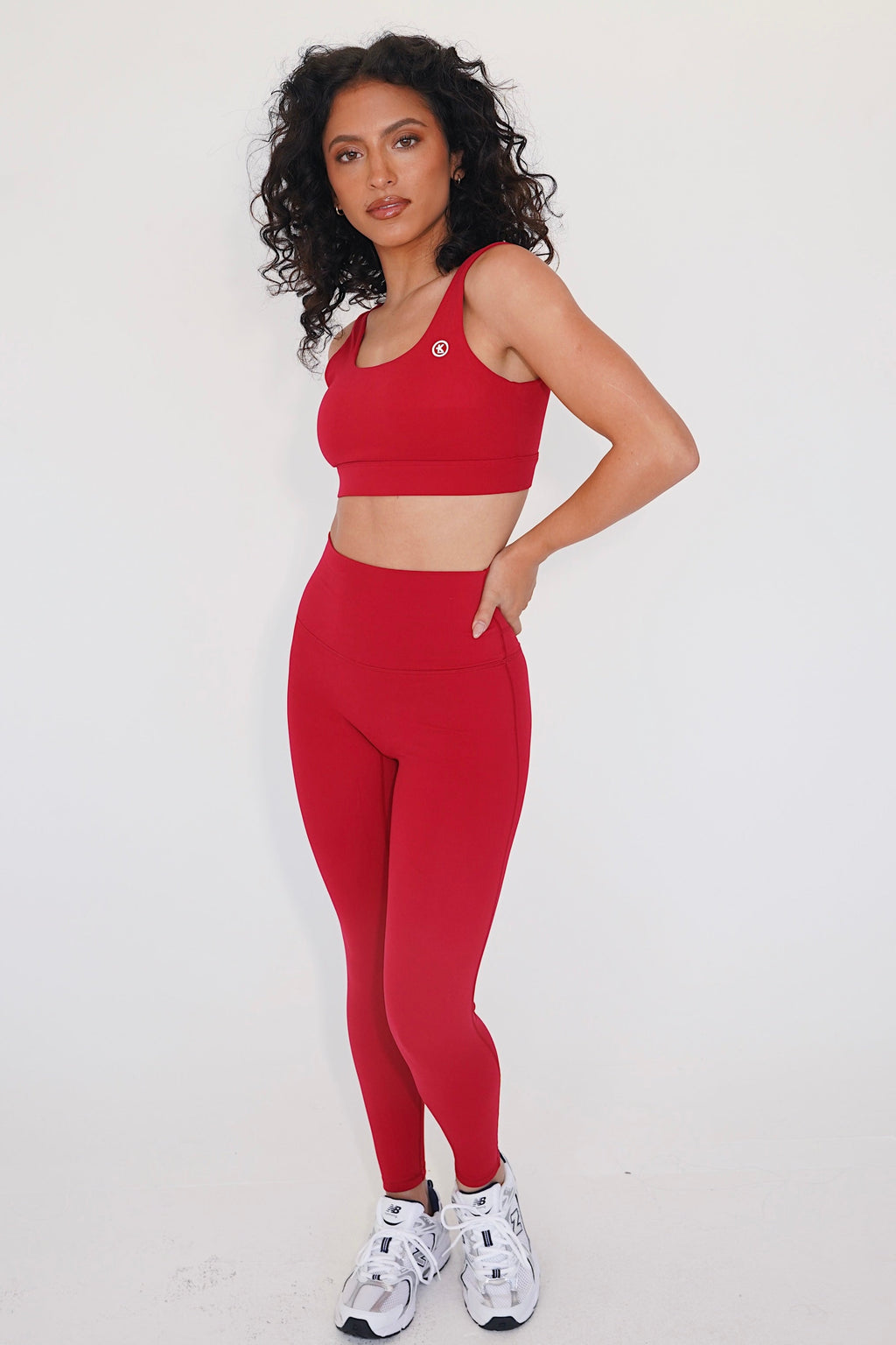 I am Beautifully Radiant Quick Dry Red Yoga Legging